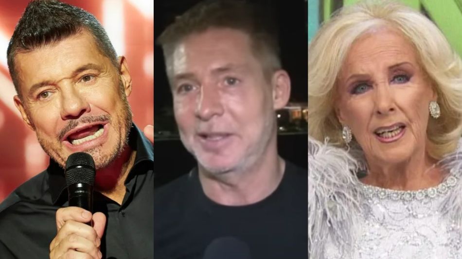 Marcelo Tinelli, Adrián Suar y Mirtha Legrand