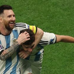 Images from Argentina's 3-0 win over Croatia.