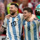 La foto viral Lionel Messi y Julián Álvarez