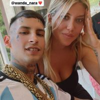 Wanda Nara y L-Gante vieron el partido de Argentina vs Croacia juntos