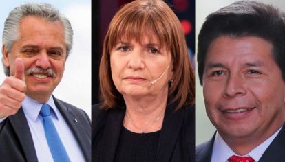 Alberto Fernández, Patricia Bullrich, Pedro Castillo