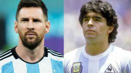 Lionel Messi y Maradona 1712