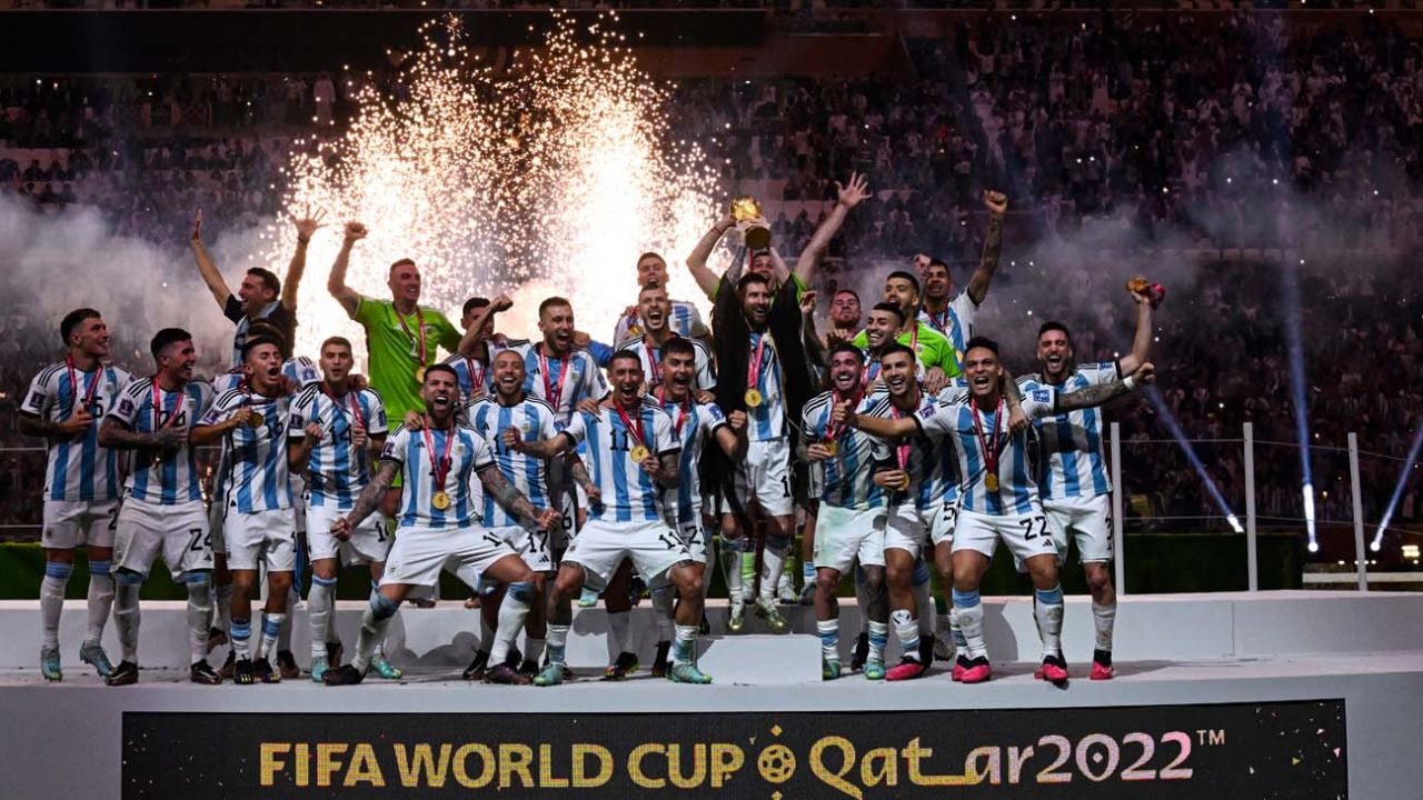 La Selección Argentina se consagró campeón en Qatar 2022.