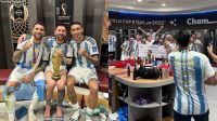 festejos vestuario argentina campeon mundual g_20221218