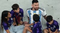 La foto familiar de Lionel Messi tras ganar la Copa del Mundo