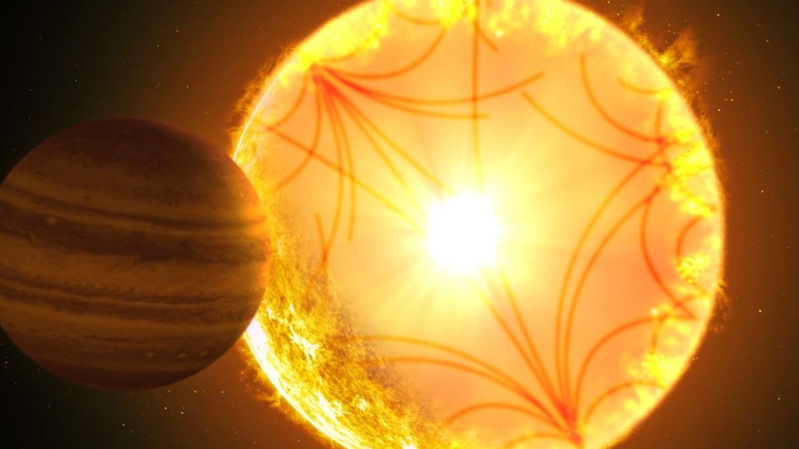 Is this the end of the Earth?  A planet rushes to its destruction against its host star