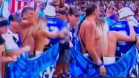 Hincha argentina hizo topless en la final del Mundial 20221219