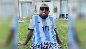 A Arturo Vidal le llovieron las críticas tras festejar el triunfo argentino.