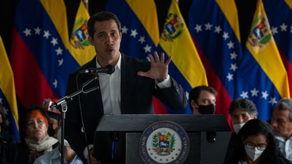 Juan Guaido Holds Press Conference Following Incidents On His Tour Of Country