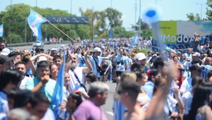 Festejos por el campeonato mundial 2022