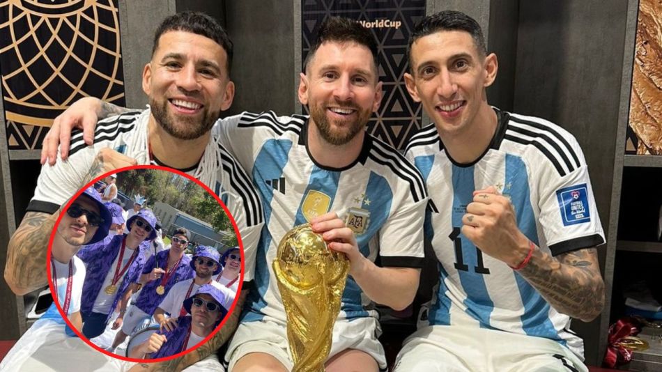 Así son las camisas exclusivas que usó la Selección Argentina en la caravana para celebrar la victoria