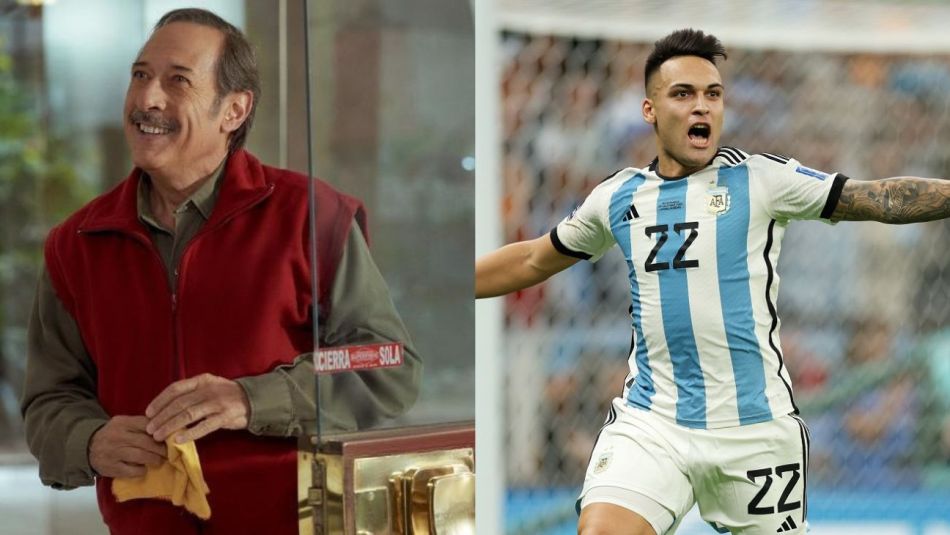 Guillermo Francella y Lautaro Martínez