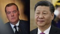 Dmitri Medvédev y Xi Jinping