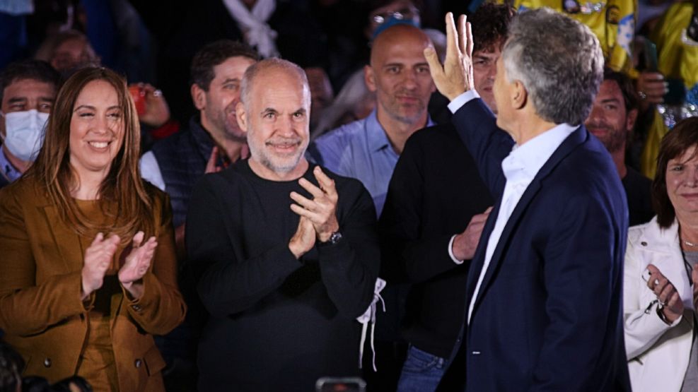 El jefe de Gobierno porteño, Horacio Rodríguez Larreta, y el expresidente Mauricio Macri