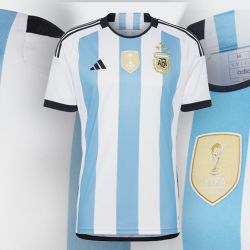 Camiseta de la Selección Argentina "Campeón del Mundo" | Foto:cedoc