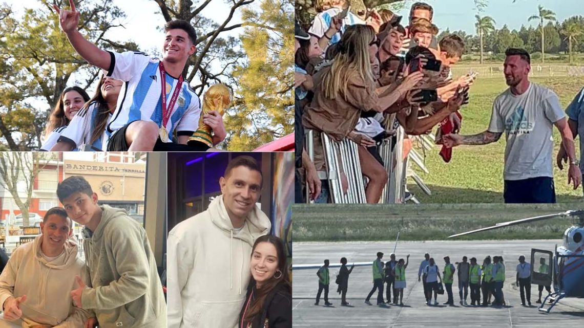 Argentina's World Cup winning stars are greeted at their hometowns.