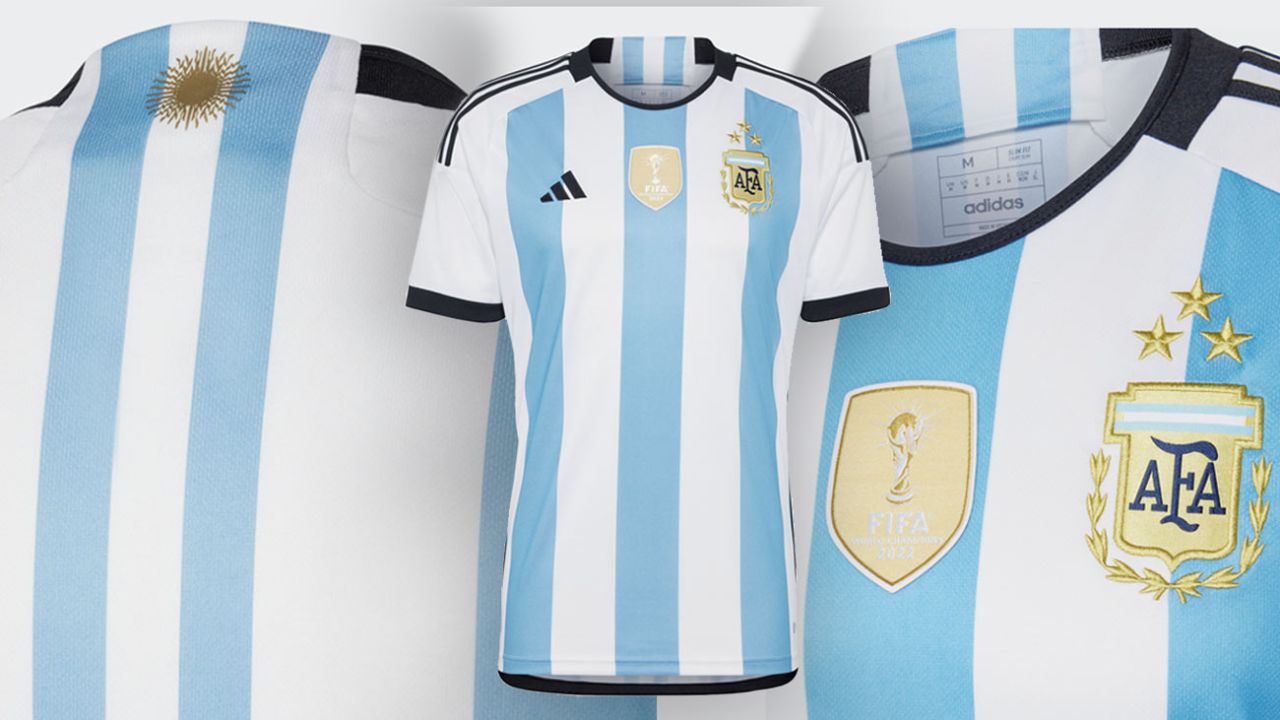 La camiseta argentina con las 3 estrellas tiene fecha de salida y valor