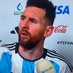 Lionel Messi, en el momento que pronunció la polémica frase. | Foto:CEDOC