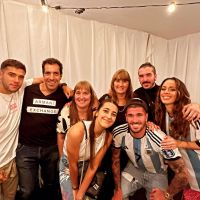 Rodrigo de Paul en el show de Tini Stoessel