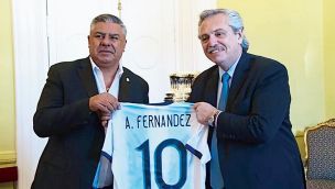 "Chiqui" Tapia y Alberto Fernández