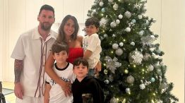 Lionel Messi, Antonela Roccuzzo y sus hijos