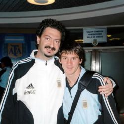 Marcelo Roffé y Messi | Foto:Cedoc.