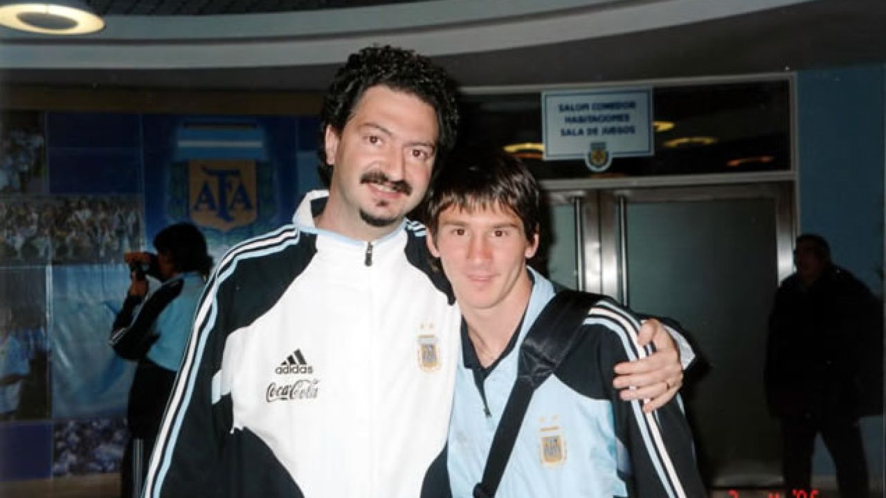 Marcelo Roffé y Messi | Foto:Cedoc.