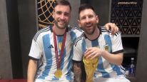 Nico Tagliafico y Lionel Messi