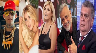 L-Gante, Wanda Nara, Viviana Canosa, Luis Ventura y Jorge Rial