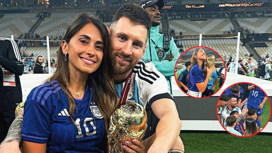 Leo Messi, campeón del mundo: las mejores fotos con Antonela Roccuzzo en la final