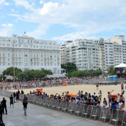 Copacabana es el centro de la despedida del año en Rio de Janeiro.