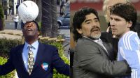 Pelé, Diego Maradona y Lionel Messi
