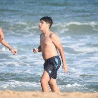Las fotos del Kun Agüero en Punta del Este con su novia Sofía Calzetti y Benja Agüero