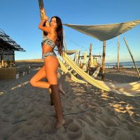 Desde Punta del Este, Zaira Nara cautivó con su bikini animal print