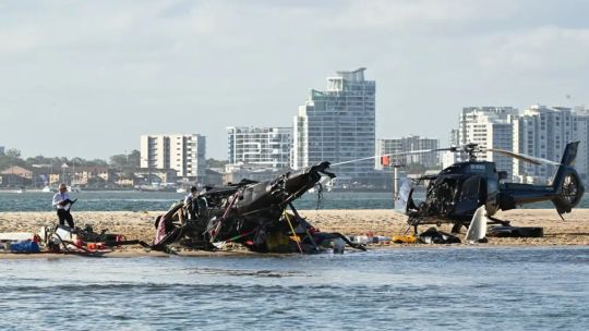 Así fue el trágico choque entre dos helicópteros en Australia