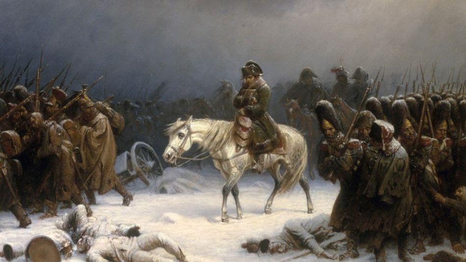 20220102 La retirada de Napoleón de Moscú-Adolph Norten (1851).