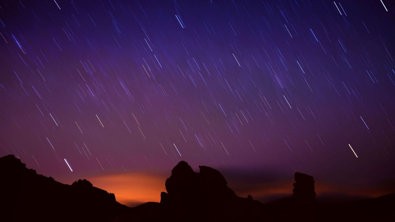 What day and what time will the first meteor shower of the year be seen in Argentina?