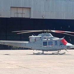 También participó un helicóptero Bell 412.
