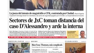 La tapa del Diario PERFIL del sábado 7 de enero de 2023
