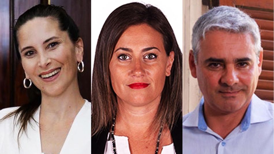 diputadios Vanesa Massetani, Micaela Morán y Ramiro gutiérrez.