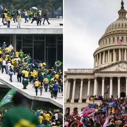 Brasilia, y Washington, durante la toma de Capitolio. | Foto:CEDOC