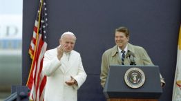 Juan Pablo II y Ronald Reagan