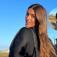 Lolita Latorre combinó una mini con un top y blusa sastrera trendy