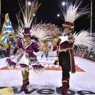 Tomás Holder, Mario Guerci y Matías Alé disfrutaron del lanzamiento del carnaval de Gualeguaychú