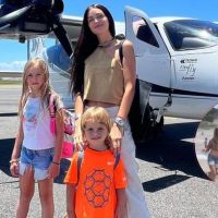 Zaira Nara junto a sus hijos