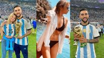 La novia de Nicolás González , Paloma Silberberg, con un ataque de ira por el supuesto romance del futbolista y Nazarena Di Serio