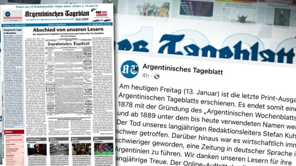 Argentinisches Tageblatt cierra después de 134 años 20230113