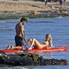 Nicole Neumann y Manu Urcera hicieron paddle surf en Punta del Este