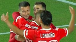 Festejo de River tras la victoria ante Millonarios en Miami.