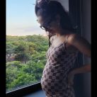 Melody Luz mostró cómo creció su pancita de embarazada